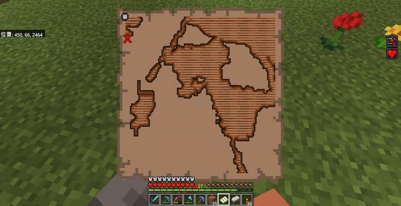 マイクラのたからの地図