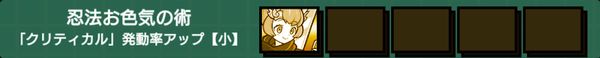 忍法お色気の術(クリティカル発動率アップ小)