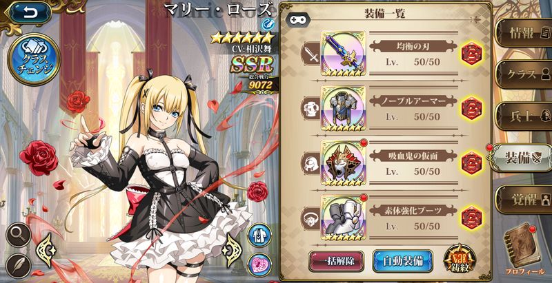 マリーローズ装備