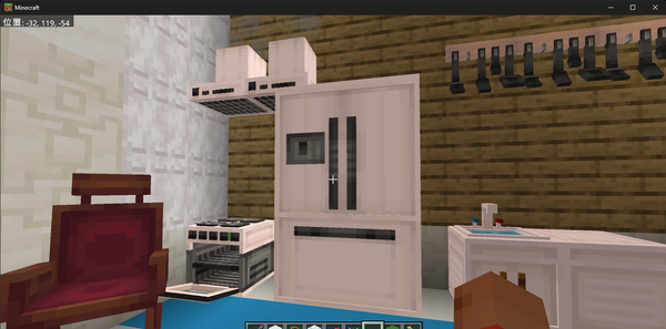 マイクラでキッチンを作成