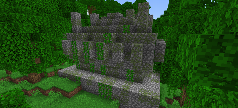 マイクラのジャングル寺院