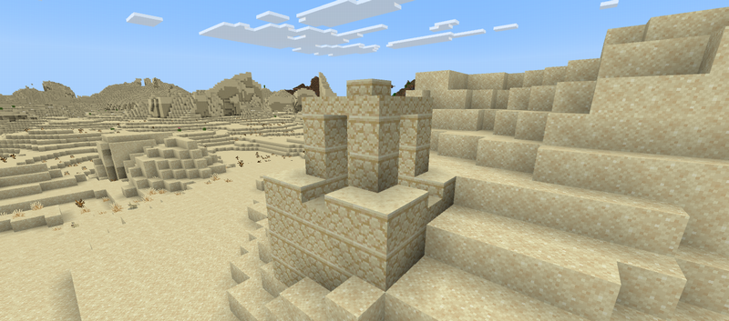 マイクラの砂漠の井戸
