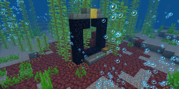 海中で発見した荒廃したポータル