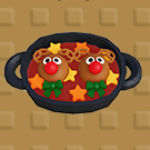 トナカイのハンバーグステーキ