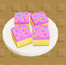 ピンクのケーキ