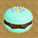 ミントチョコマカロン