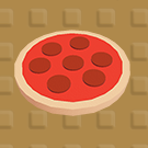 サラミピザ
