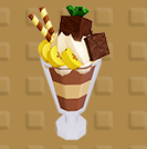 チョコレートバナナパルフェ