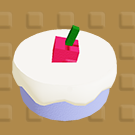 スノーブルーベリーケーキ