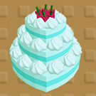 ミントウェディングケーキ