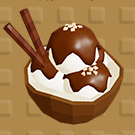 ココナツチョコレートアイスクリーム