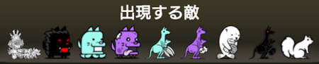 チワワン伯爵降臨に出現する敵一覧