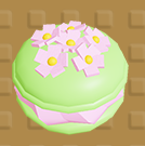 桜の抹茶マカロン