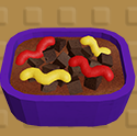 ワームとダートケーキ
